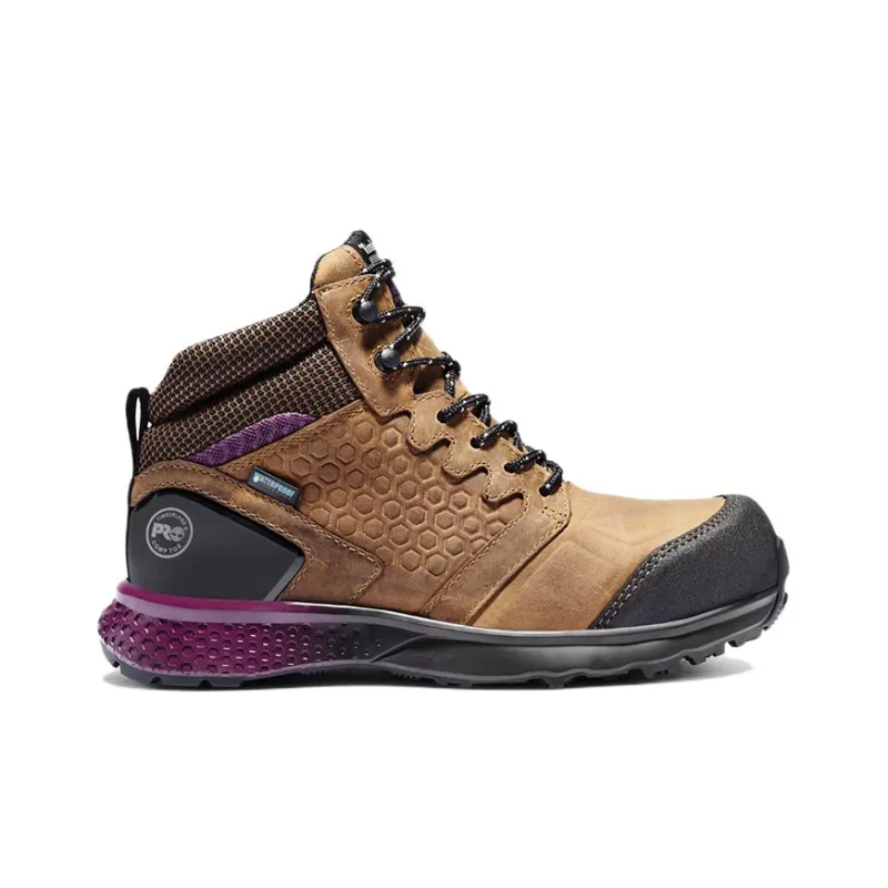 Timberland REAXION Ankle Length Outdoor Boots Women's Brown-1