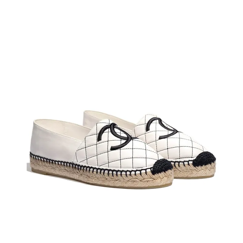 CHANEL Espadrilles Women's White-2