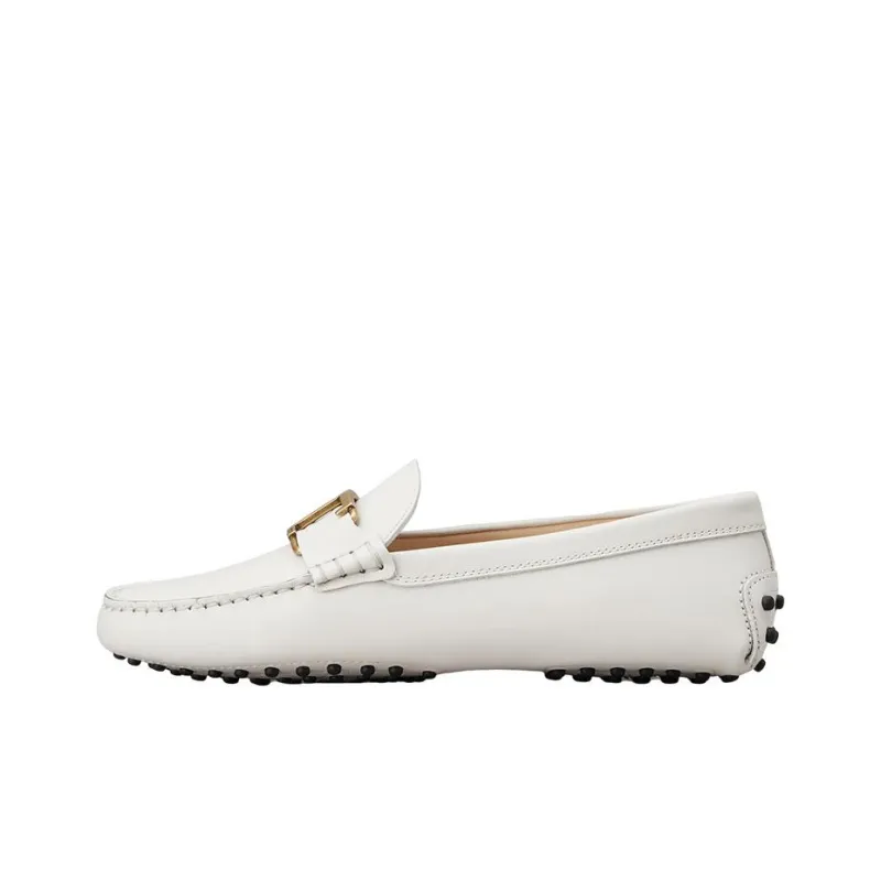 TOD'S Gommino Flat Shoes Women's White-0