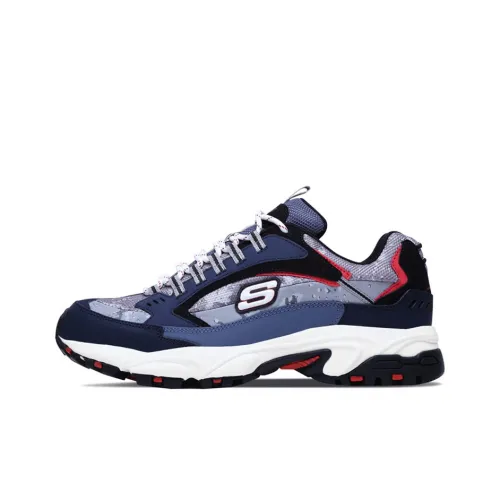 Skechers Stamina Chunky Sneakers Men Low-Top Marine Blue/Gray