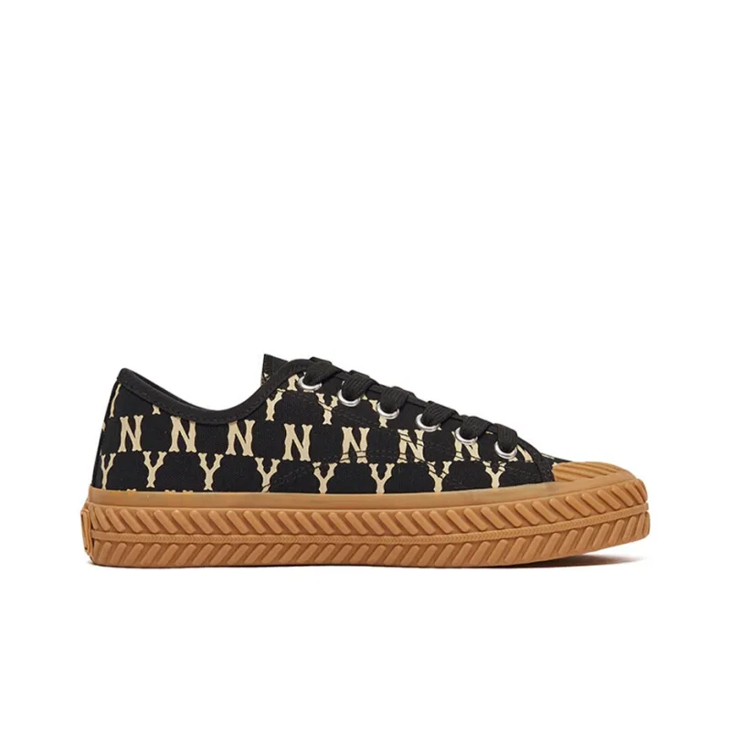 MLB Playball Slip Resistant Low Top Canvas Shoes Unisex Black-1