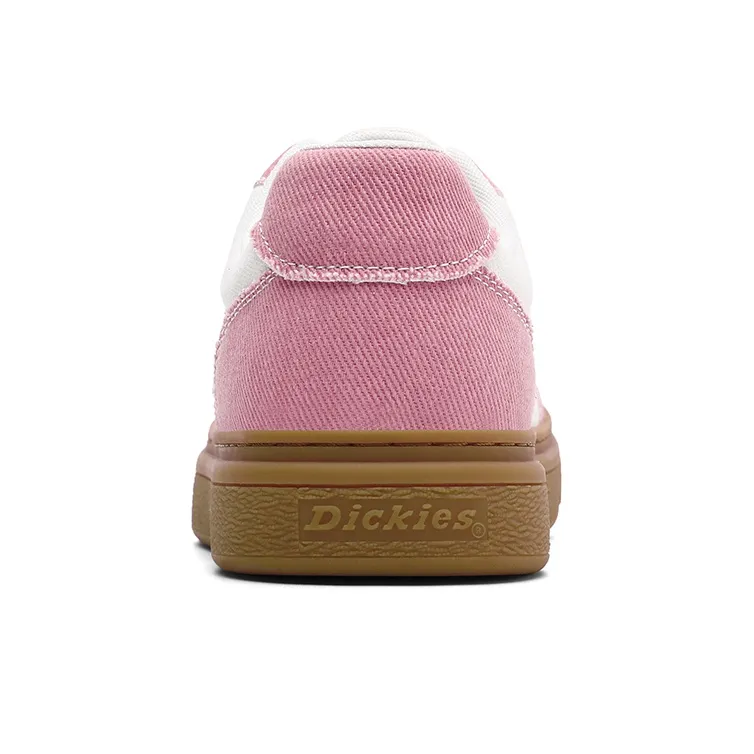 Dickies Anti Slip Wear Resistant Breathable Lightweight Low Top Canvas Shoes Women's Beige Pink-3