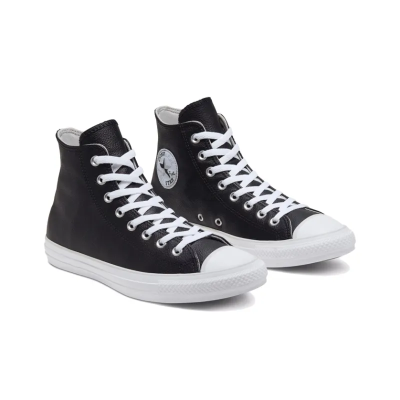 Converse Seasonal Color Leather Chuck Taylor All Star 'Black White'-2