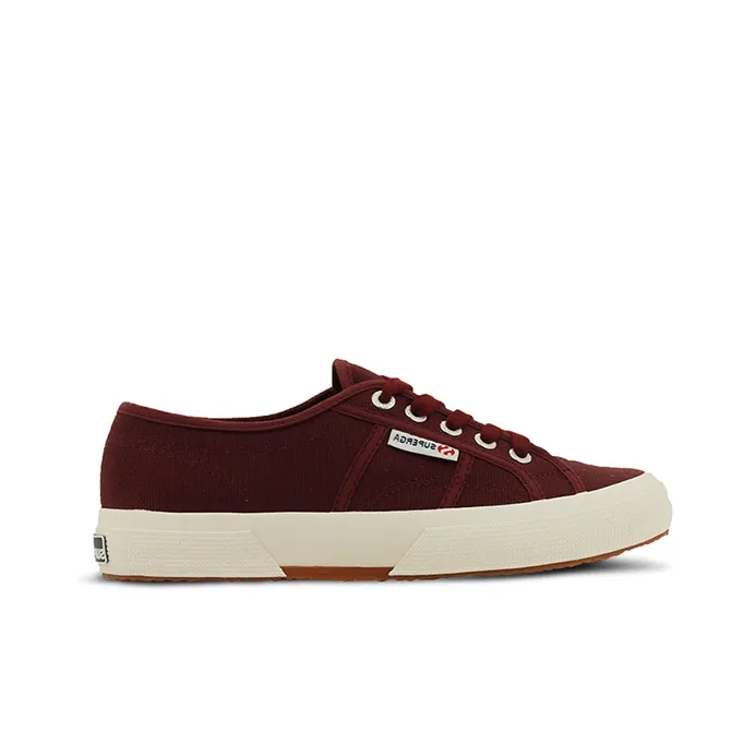 SUPERGA Anti Slip Wear Resistant Low Top Canvas Shoes Unisex Burgundy-1