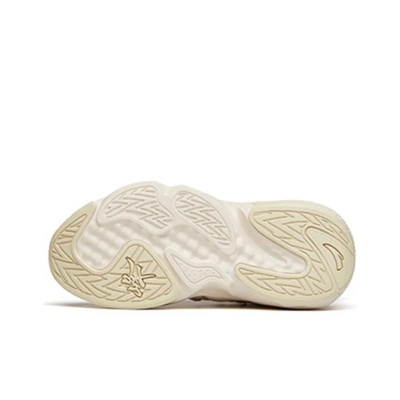 Anta Bastard Cushioned Slip-Resistant Mid-Top Chunky Sneakers Women's Muddy Sandy Gray-5