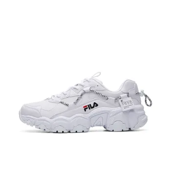 FILA FUSION Cat Claw Slip Resistant Cushioning Abrasion Resistant Breathable Low Top Chunky Sneakers Women's FILA White