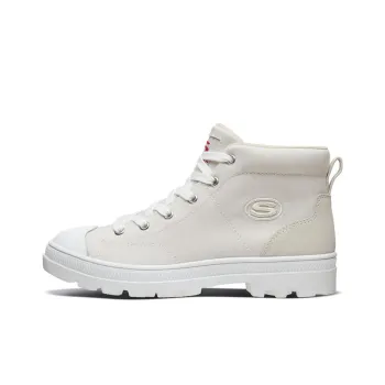 Skechers Roadies High Top Canvas Shoes White Women's