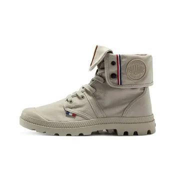 Palladium Pallabrouse Bgy Con Anti Slip Wear Resistant High Top Canvas Shoes Unisex Gray