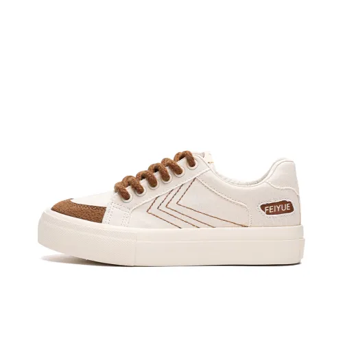 Feiyue Canvas Shoes Women's Low-Top White/Beige