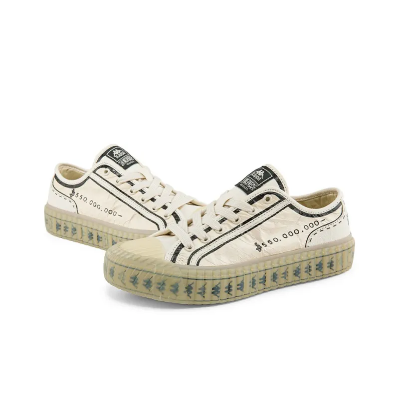 One Piece x Kappa Collaboration Low-Top Canvas Shoes Unisex Bright Rain Gray-3