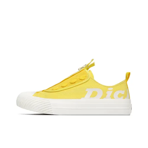 Dickies Canvas Shoes Unisex Low-Top Yellow