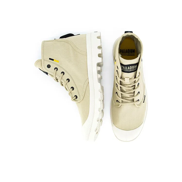 Palladium Pampa Hi Htg Supply Slip Resistant, Abrasion Resistant, Breathable High Top Canvas Shoes Unisex Desert Yellow-3