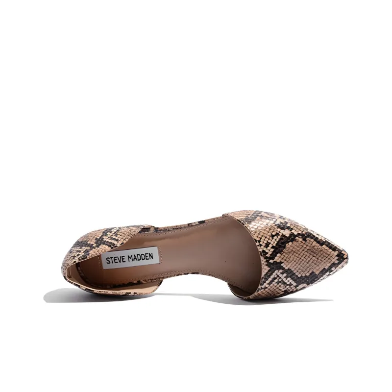STEVE MADDEN Chunky Heel Casual Shoes 1.5cm Women's Snakeskin Print-3