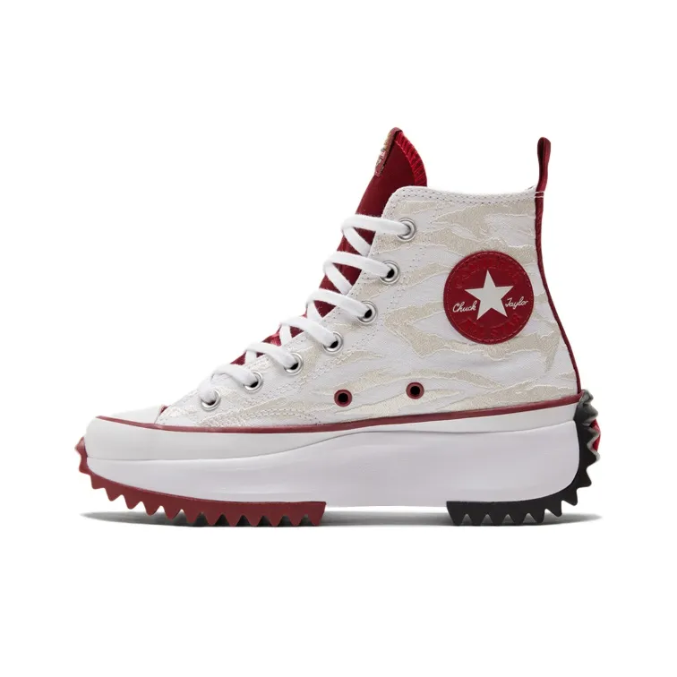 Run Star Converse Hike High 'Chinese New Year White University Red'-1