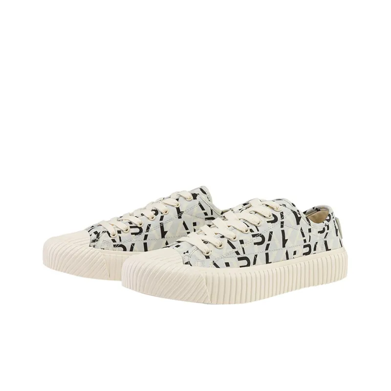 Kappa Abrasion Resistant Coverage Low Top Canvas Shoes Unisex Hypnotic Gray-2