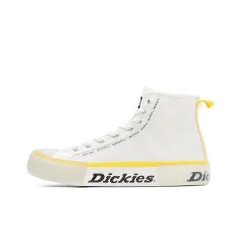 Dickies Canvas Shoes Unisex High Top White Yellow