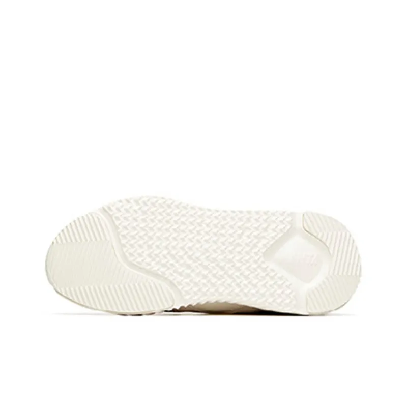 ANTA Chunky Sneakers Women's Low Top Ivory White/Light Brown-5