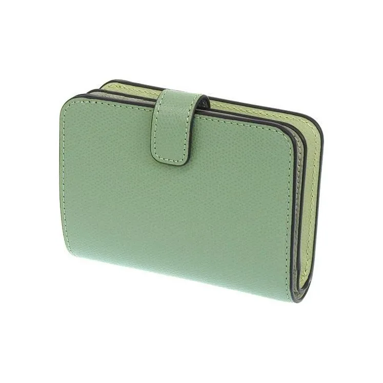Furla Leather Wallet Small Size Women's Green-4