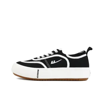 WARRIOR Canvas Shoes Women's Low Top Black