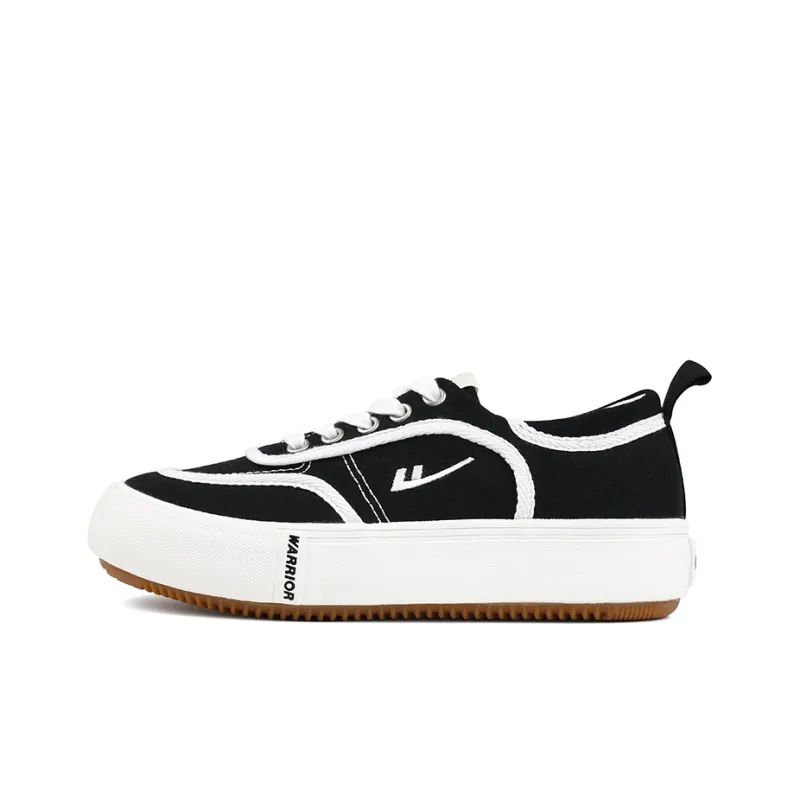 WARRIOR Canvas Shoes Women's Low Top Black-0