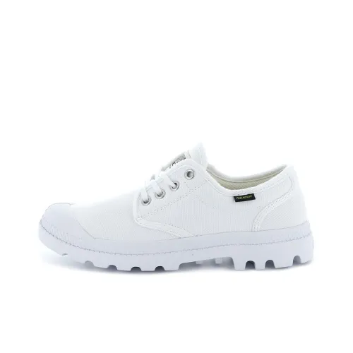 Palladium Pampa Ox Originale Slip Resistant, Abrasion Resistant, Breathable Low Top Canvas Shoes Unisex White
