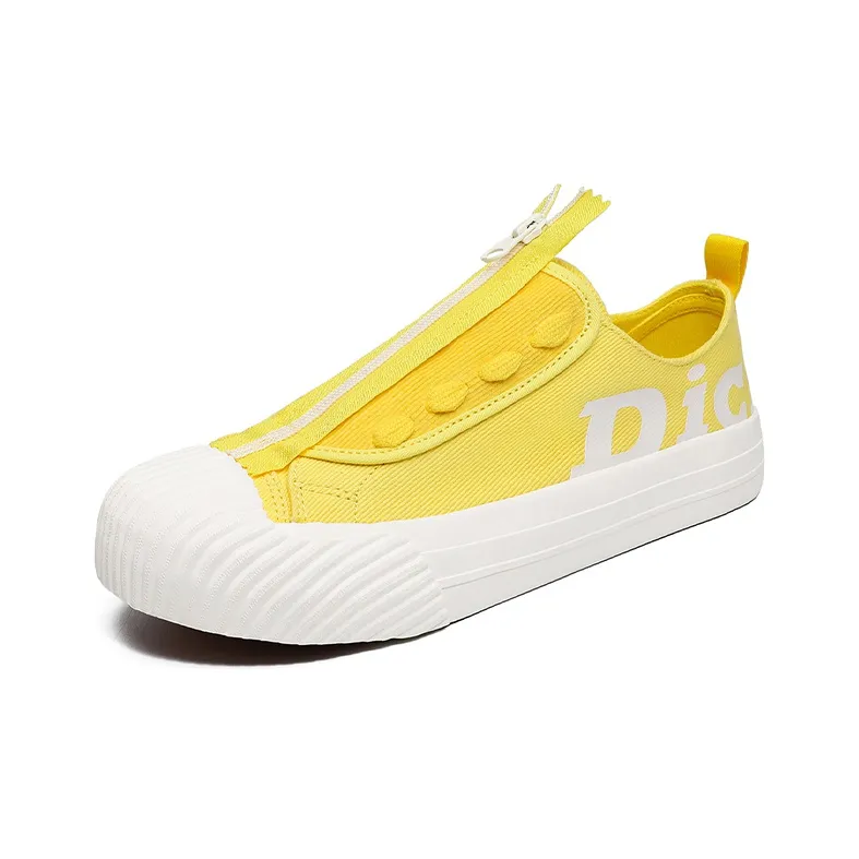 Dickies Canvas Shoes Unisex Low-Top Yellow-1