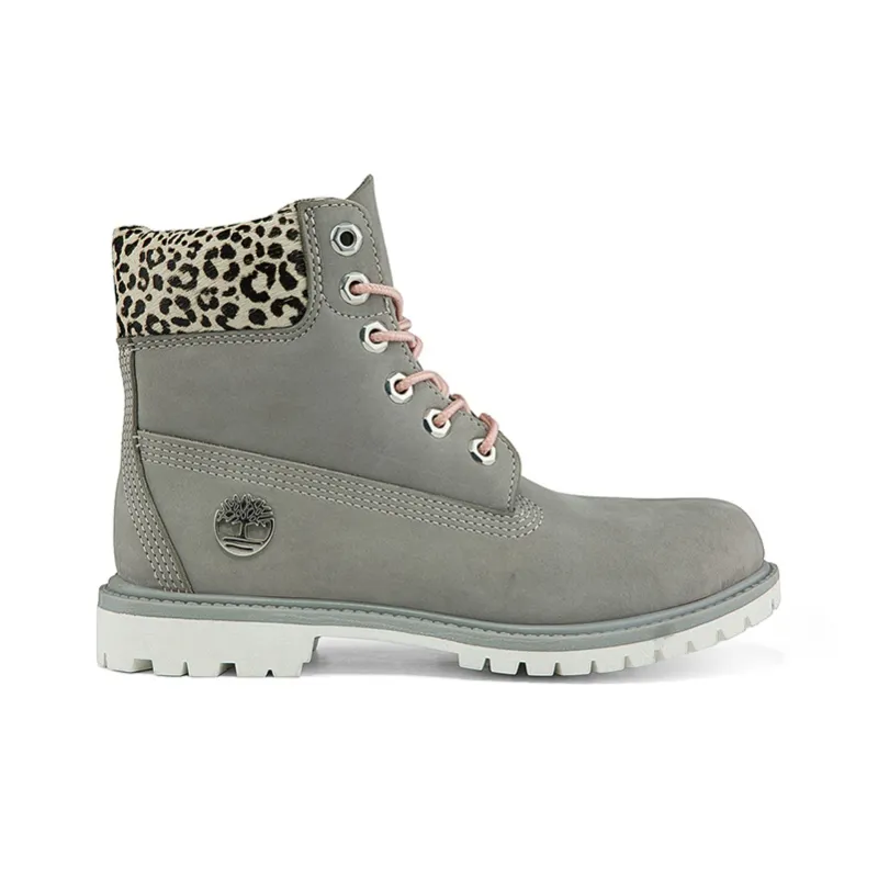 Timberland Safari Cheetah 6 Inch Waterproof Boot 'Grey And Cheetah Print' Women's-1