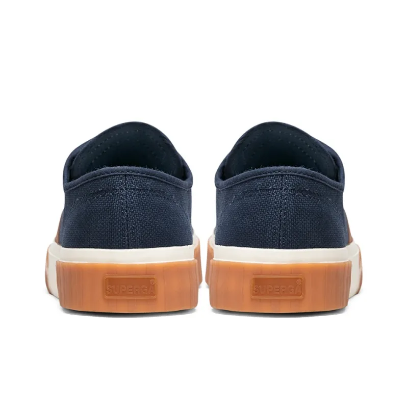 SUPERGA Canvas Shoes Men Low-Top Navy Blue-3