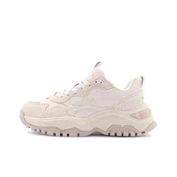 FILA Fashion Sneakers Slip Resistant Cushioning Abrasion Resistant Low Top Chunky Sneakers Women's Natural Color