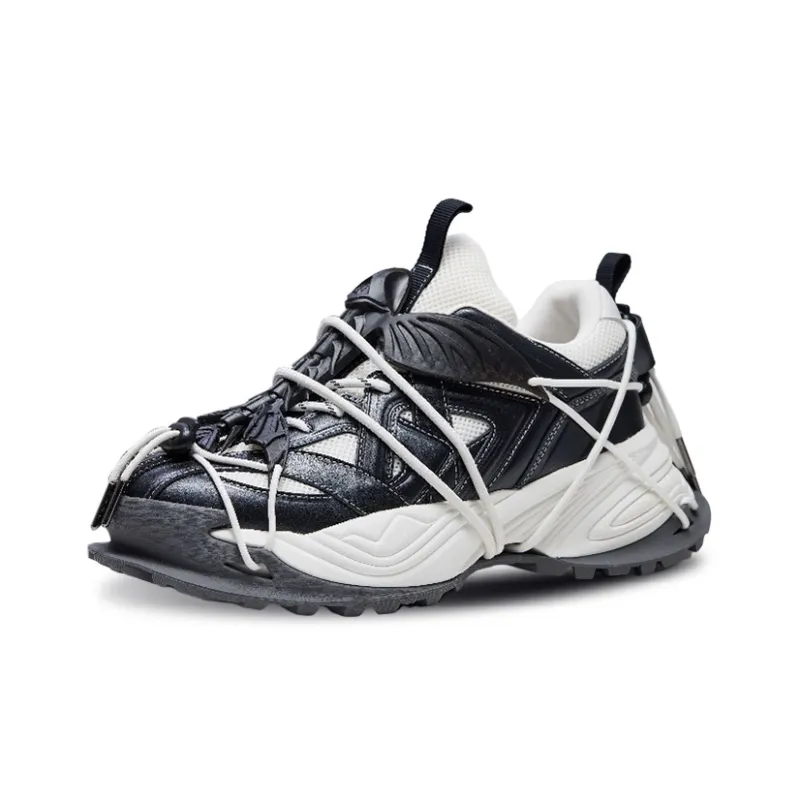 㦱 Wen Ray Low-Top Chunky Sneakers Unisex White-14