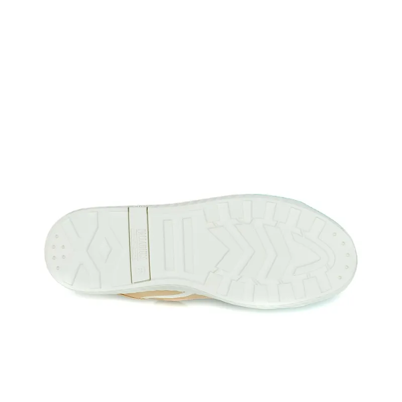 Palladium Anti Slip And Wear Resistant Height Increasing Low Top Canvas Shoes Women's Light Brown-5
