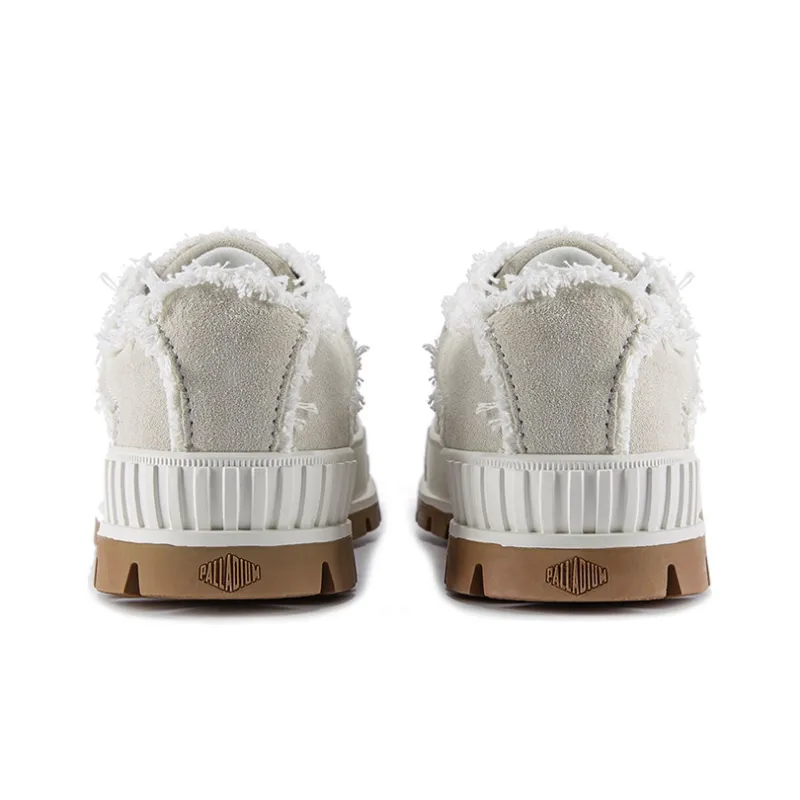 Palladium Canvas Shoes Unisex Low Top Ivory-3