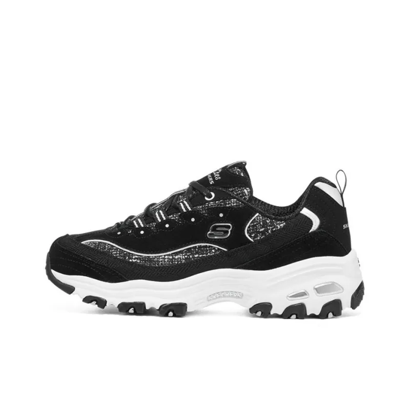 Skechers D'Lites 1.0 'Black White' Women's-0