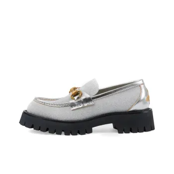 GUCCI Casual Single Shoes Women's Silver