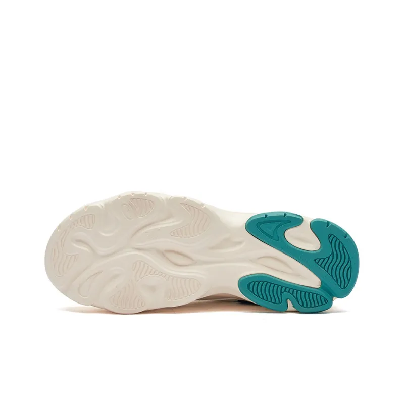361° Chunky Sneakers Women's Low Top Beige/Cyan-4