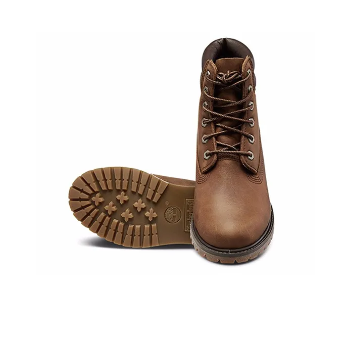 Timberland Waterville 6 Inch Double Collar Waterproof Boots ' Brown Nubuck'' Women's-2