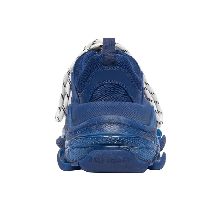 Balenciaga Triple S Clear Sole Navy Women's-4