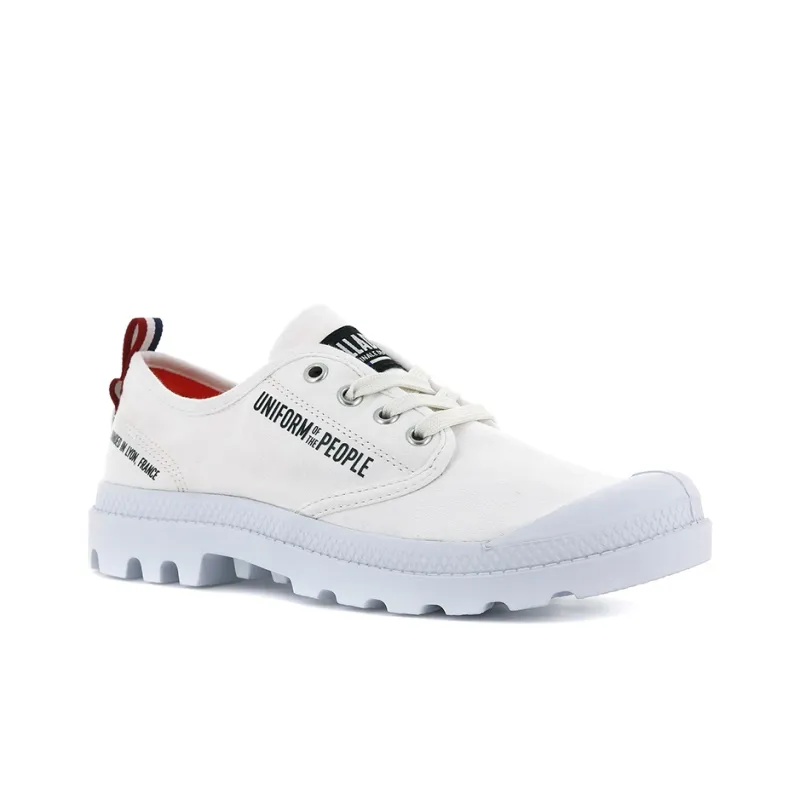Palladium Pampa Oxford Uniform Of The Slip Resistant, Abrasion Resistant, Breathable Low Top Canvas Shoes Unisex White-2