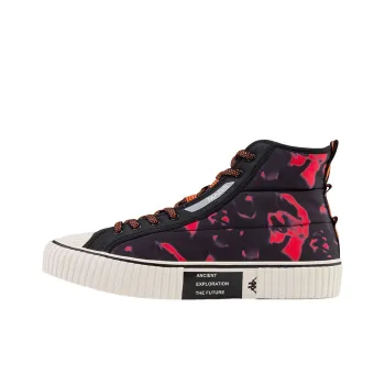 Kappa MARS Wear Resistant Coverage High Top Canvas Shoes Unisex Black