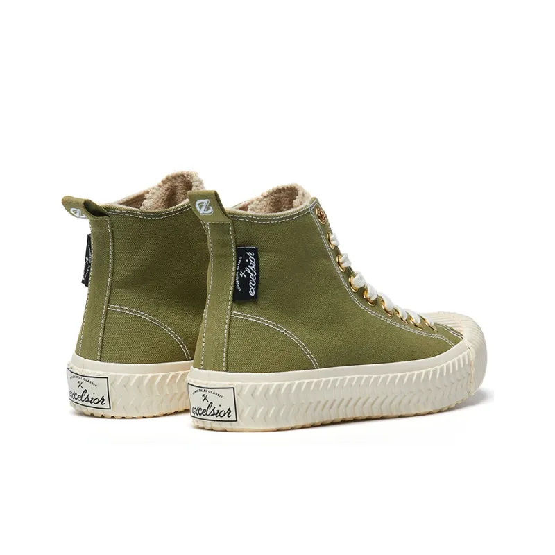 Excelsior Canvas Shoes Unisex High Top Matcha Green-2