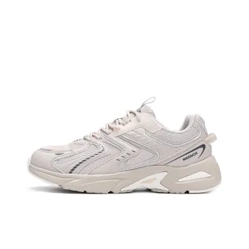 Warrior Anti Slip Wear Resistant Low Top Chunky Sneakers Unisex Khaki Gray