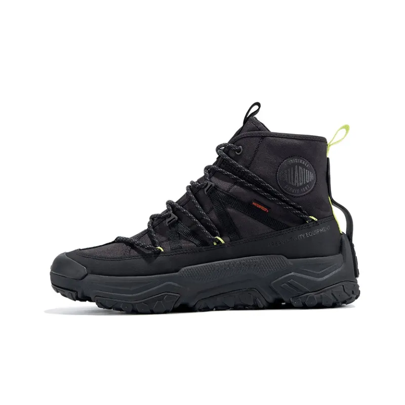 Palladium Off grid Canvas Shoes Unisex High Top Black-0