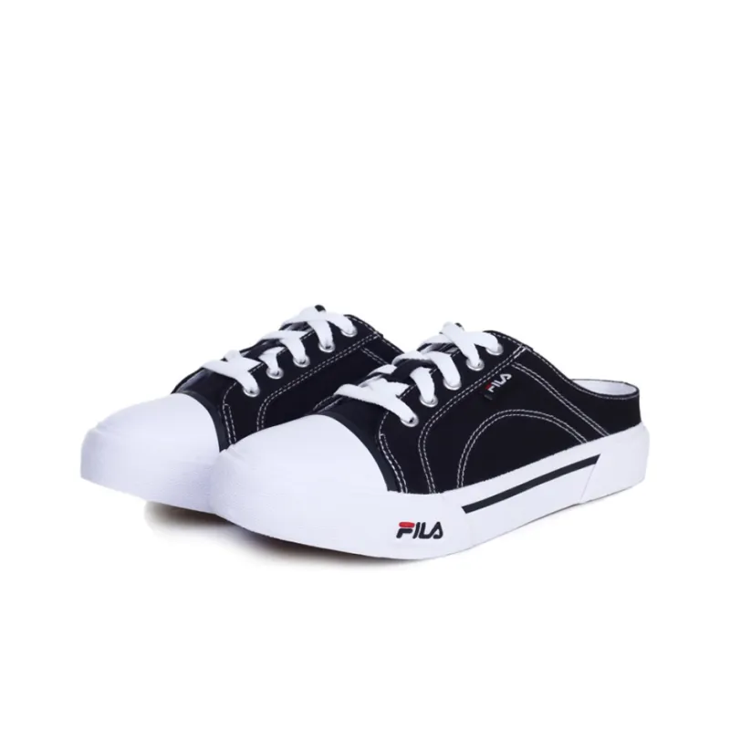 FILA Dongle Series Canvas Shoes Gs Black Women's-1