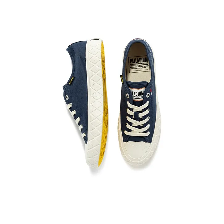 Palladium Palla Ace Slip Resistant, Abrasion Resistant, Breathable Low Top Canvas Shoes Unisex Indigo-3