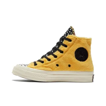 Converse Chuck Taylor All Star 70 Hi Fleece Citron Zest Polka Dot Women's