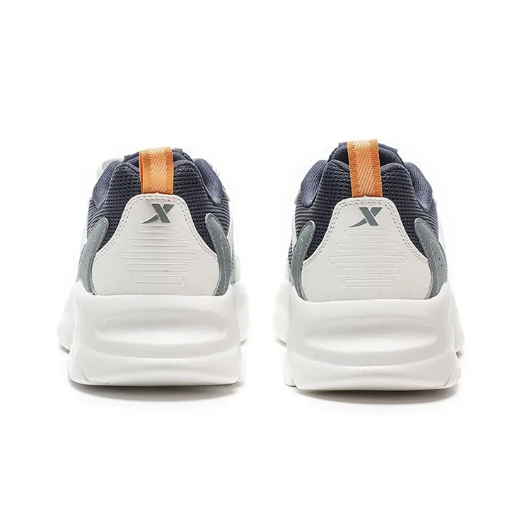 XTEP Chunky Sneakers Men Low Top Ink Teal/Sail White/Dusk Dusty Blue-4