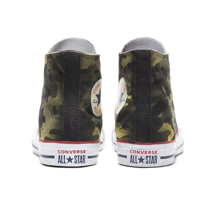 Converse Chuck Taylor All Star Hi Anti-Slip Wear-Resistant High-Top Canvas Shoes Unisex Black Multicolor-3