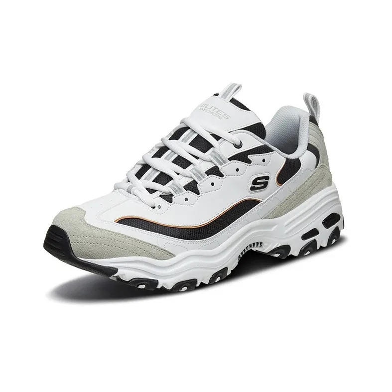 Skechers D'Lites 1.0 Low Running Shoes White/Grey-2