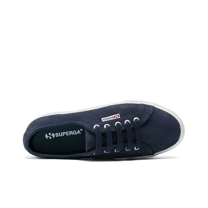 SUPERGA Slip Resistant, Abrasion Resistant, Waterproof, Thermal Low Top Canvas Shoes Women's Blue-3