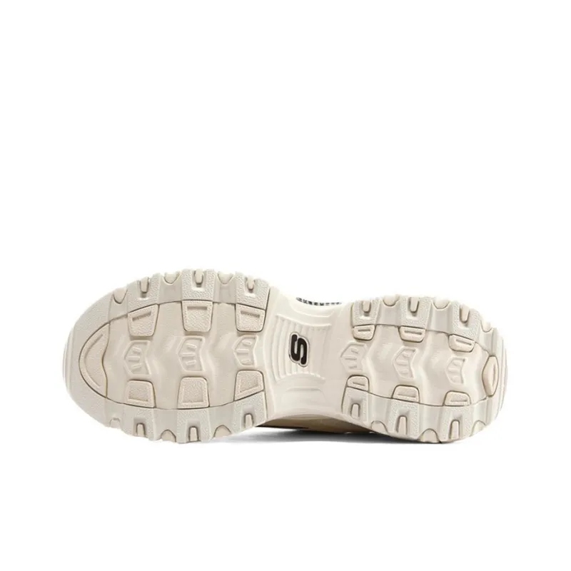 Skechers D'Lites 1.0 'White Black' Women's-4